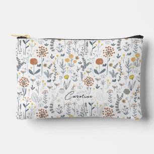 Stylish Cute Floral School Pencil Case  Accessory Pouch