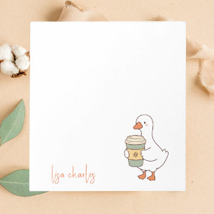 Stylish Cute Goose Unique Trendy Simple  Notepad
