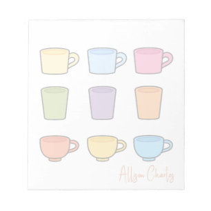 Stylish Cute Mugs Unique Trendy Simple  Notepad