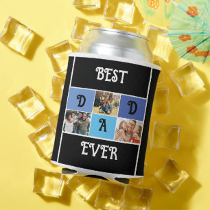 Stylish Dad   Custom Modern Father's Day Photo Can Cooler