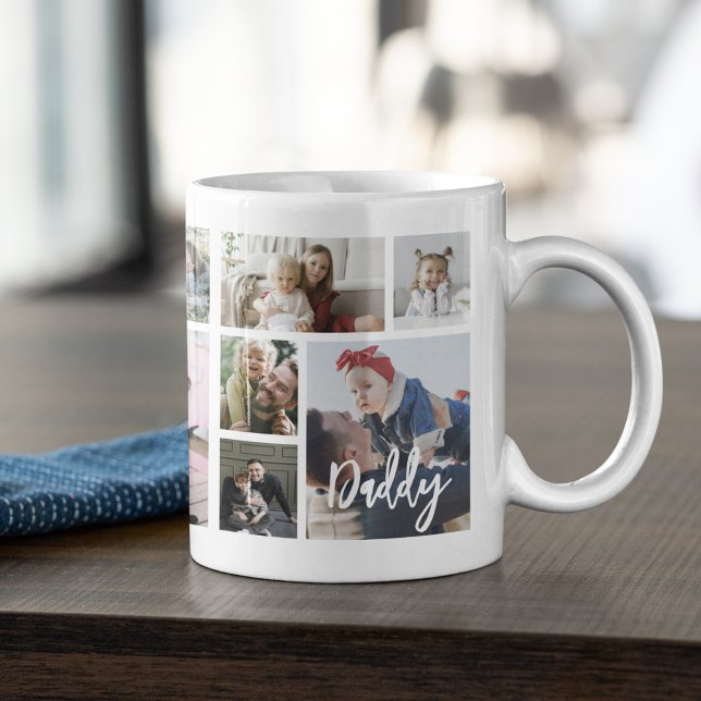 Stylish Daddy 15 Photo Collage Coffee Mug (Creator Uploaded)