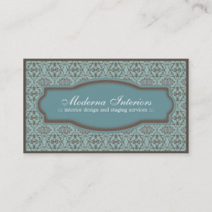 Stylish Damask Business Card