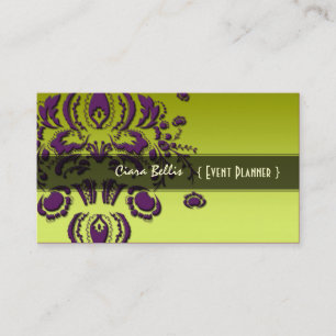 Stylish damask, business cards