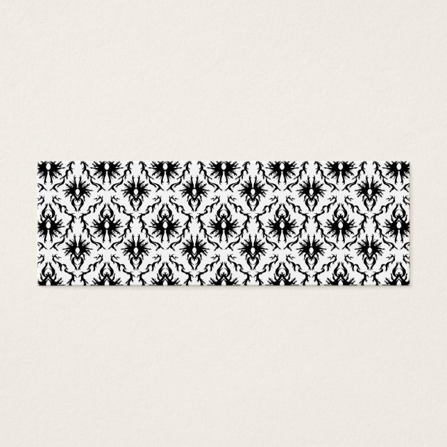 Stylish Damask Design, Black and White. (Front)