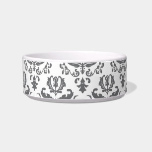 Stylish Damask Pattern Pet Bowls