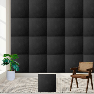 Stylish Dark Black Textured Interior Accent Tile