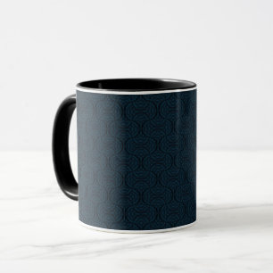 Stylish dark blue in art deco style. mug