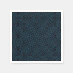 Stylish dark blue in art deco style. napkin