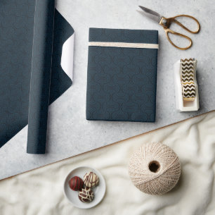 Stylish dark blue in art deco style. wrapping paper