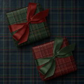 Tartan Tartan Wrapping Paper 2 Sheets 2 Labels New Year - View #9