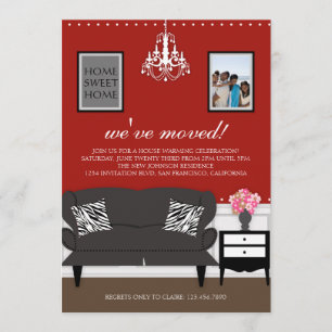 Stylish Decor Housewarming Invite