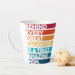 Stylish Design Expression text for Mothers day Latte Mug