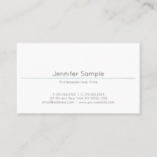 Stylish Design Modern Sleek Plain Luxury Trendy Business Card
