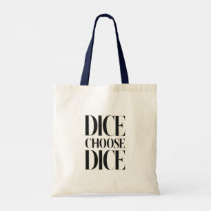 Stylish Dice Tote Bag, Dice Themed Bag