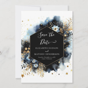 Stylish Digital Celestial Wedding Save The Date