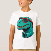  “Stylish Dinosaur with Glasses”