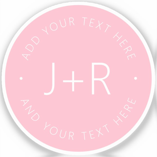 Stylish DIY Couples Monogram & Editable (Front)