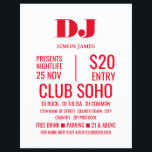 Stylish DJ, Club Event Advertising Flyer<br><div class="desc">Stylish DJ,  Club Event Advertising Flyers By The Business Card Store.</div>
