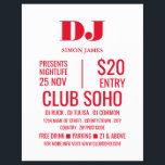 Stylish DJ, Club Event Advertising Flyer<br><div class="desc">Stylish DJ,  Club Event Advertising Flyers By The Business Card Store.</div>