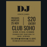 Stylish DJ, Club Event Advertising Flyer<br><div class="desc">Stylish DJ,  Club Event Advertising Flyers By The Business Card Store.</div>