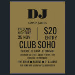 Stylish DJ, Club Event Advertising Flyer<br><div class="desc">Stylish DJ,  Club Event Advertising Flyers By The Business Card Store.</div>