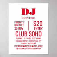 Stylish DJ, Club Event Advertising