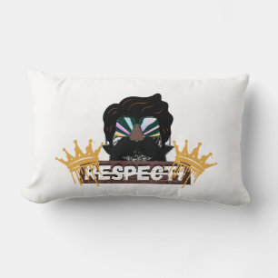 Stylish DJ Logo Lumbar Pillow – Modern Home Decor