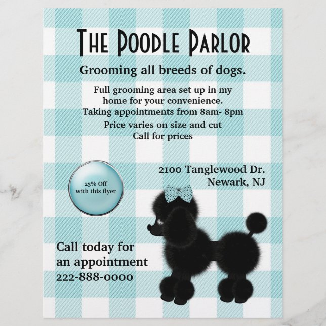 Stylish Dog Care Flyer (Front)