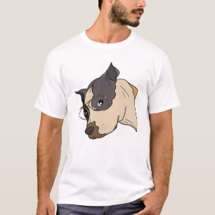 Stylish Dog with Gold Glasses T-Shirt