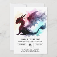 Stylish Dragon Birthday Children