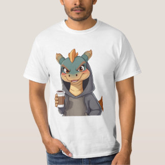 Stylish dragon for coffee lovers! T-Shirt