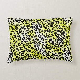 stylish dress pattern design with leopard skin eff decorative cushion