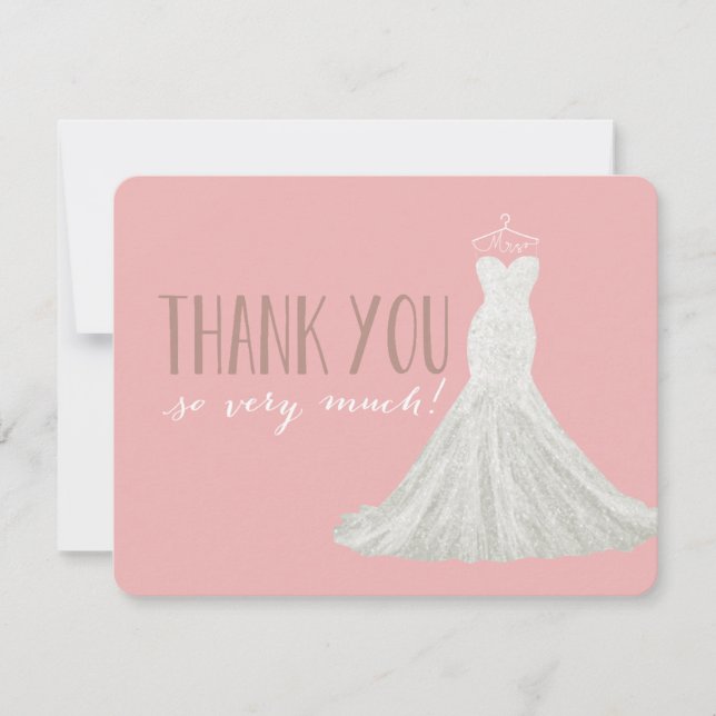 Stylish Dress Pink | Thank You Card (Front)