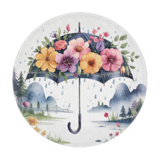 Stylish & Durable Kitchen Accessory Floral Cutting Board