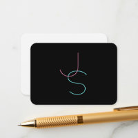 Stylish Editable Any Two Modern Looking Initials 