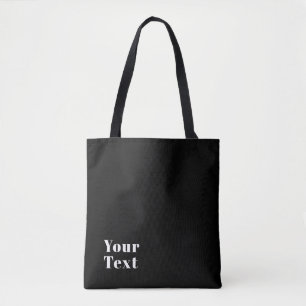 Stylish Editable Retro Modern Name (or other text) Tote Bag