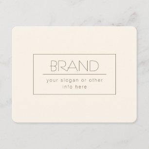Stylish Editable Template   Off-white & Dark Brown