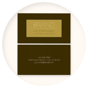 Stylish Editable Text Template Vintage Gold