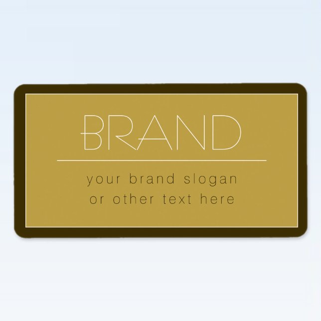 Stylish Editable Text Template | Vintage Gold Label (Creator Uploaded)