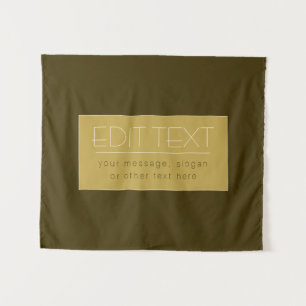 Stylish Editable Text Template Vintage Gold Tapestry