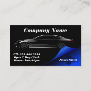 Stylish Elegant Bold Automobile EU Business Card