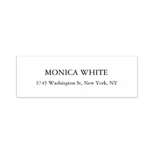 Stylish Elegant Classical Black & White Self-inking Stamp