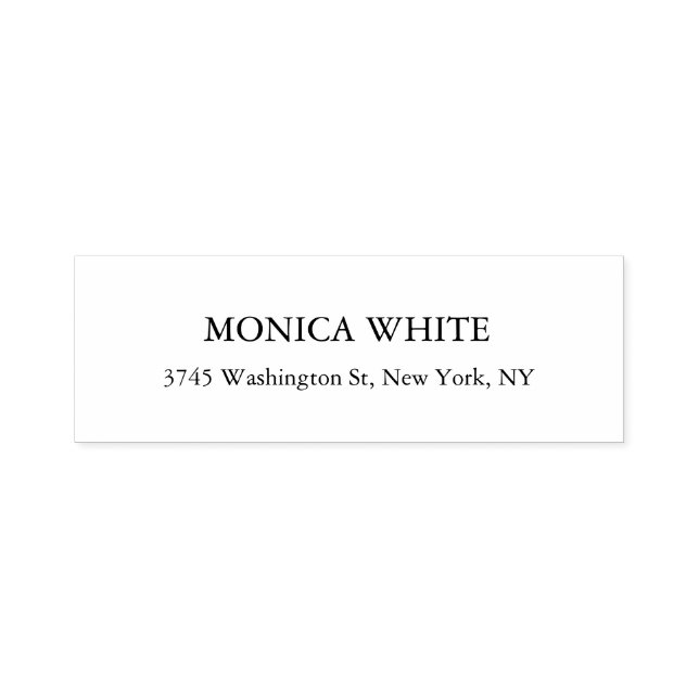 Stylish Elegant Classical Black & White Self-inking Stamp (Design)