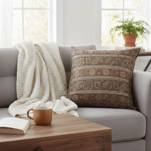 Stylish elegant floral contemporary chic geometric cushion