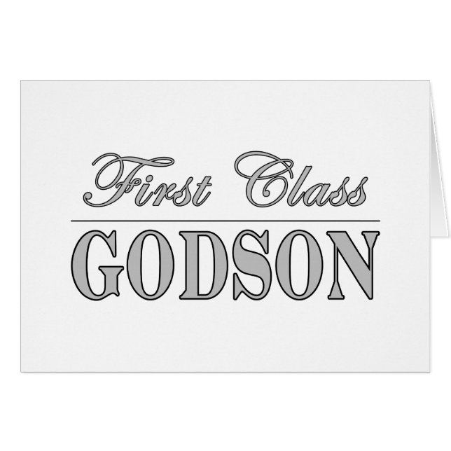 Stylish Elegant Godsons : First Class Godson (Front Horizontal)