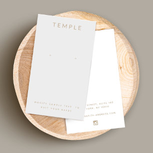 Stylish Elegant Grey Earring Display Card