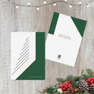 Stylish Elegant Holiday Minimal Deep Green 