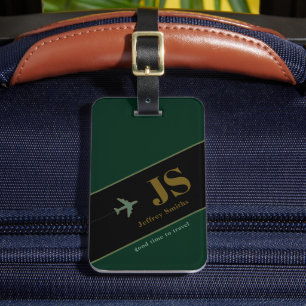 Stylish Elegant Modern Aero Travel Luggage Tag