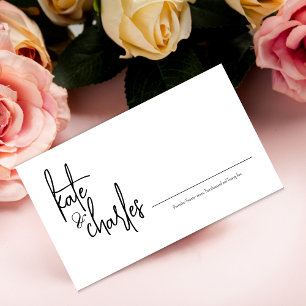 Stylish Elegant Modern Custom Names  Place Card