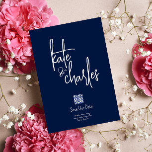 Stylish Elegant Modern Custom Names Save the date Invitation